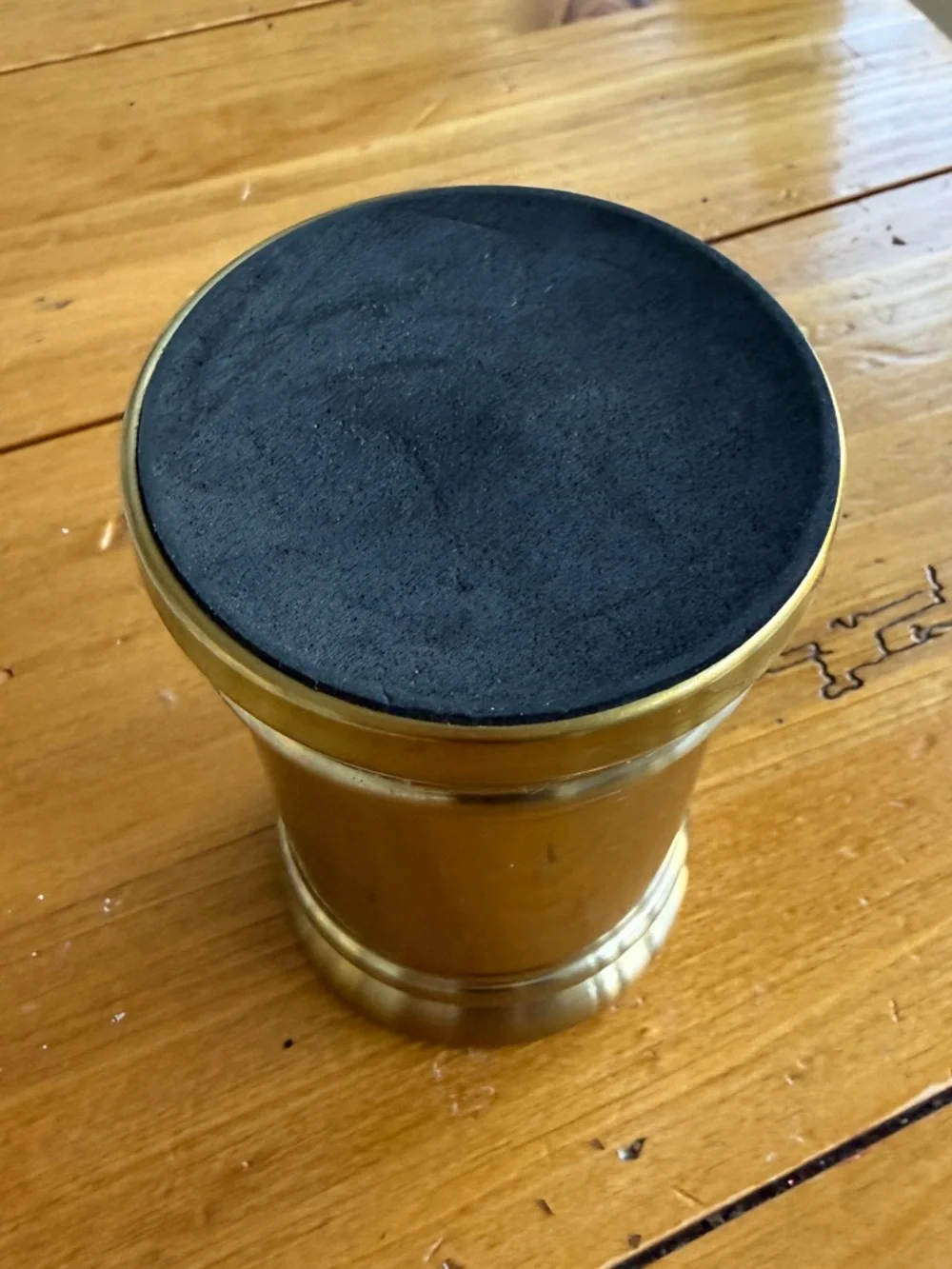 Brass Finish Tumbler Cup for Bathroom Vanity Countertops